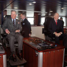 King Harald and Prince Charles visit the research vessel M/V Brennholm (Photo: Stian Lysberg Solum / Scanpix)